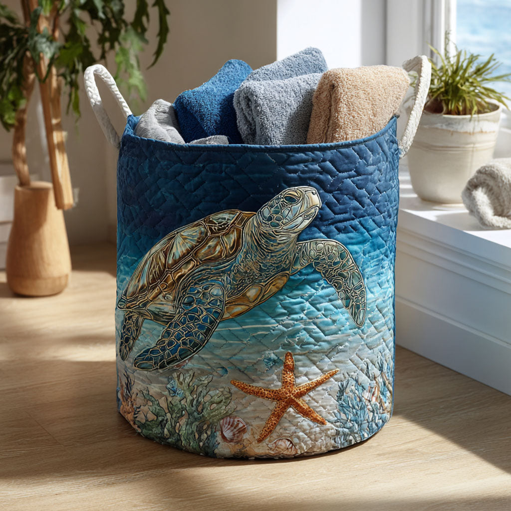 Turtle Quilted | Handmade Basket
