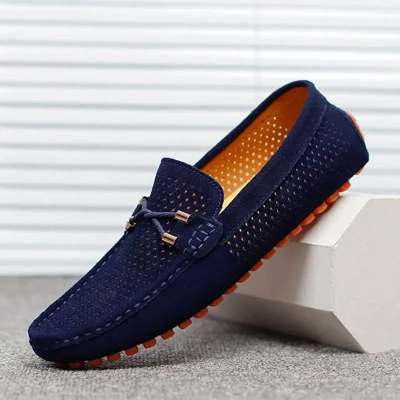GIANNI PERFORATED LOAFERS