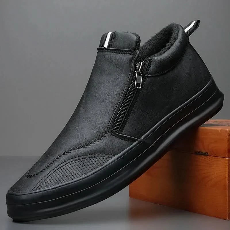 BROOKS LEATHER SNEAKERS