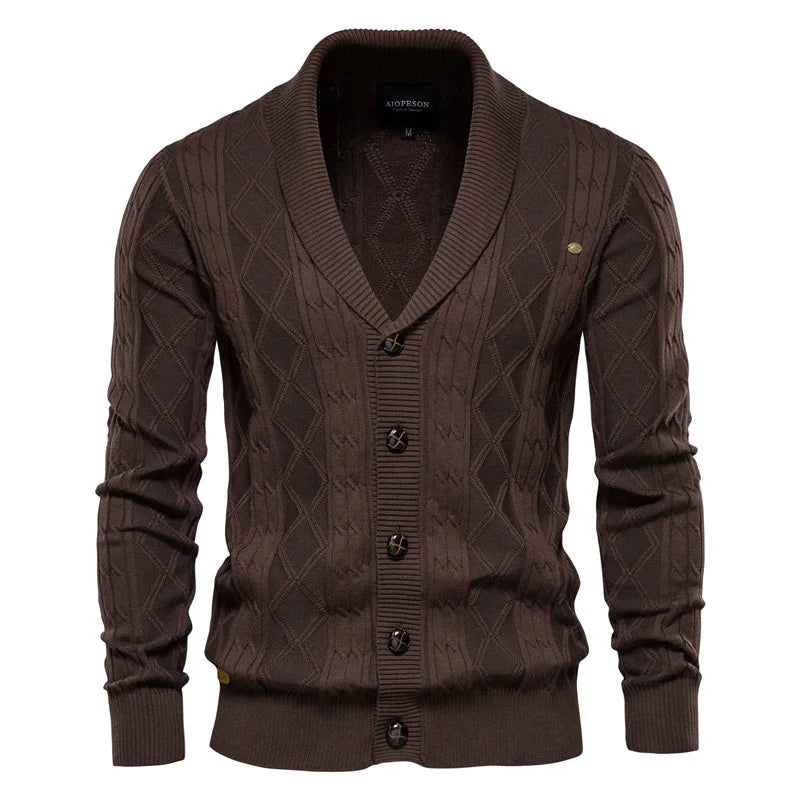 Wexford | Shawl-Collar Cable Cardigan