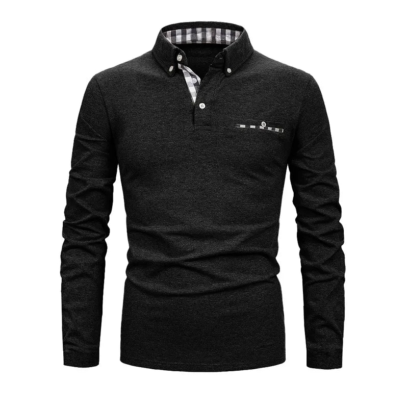 Bramwell | Smart Long-Sleeve Polo Shirt
