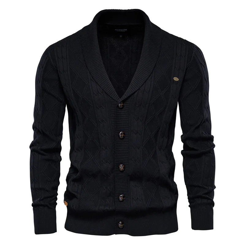 Wexford | Shawl-Collar Cable Cardigan