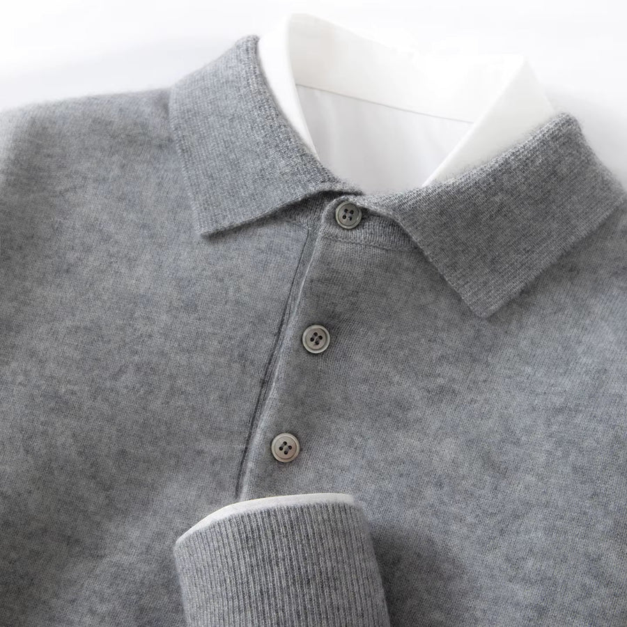 Alden | Premium Wool Polo Jumper