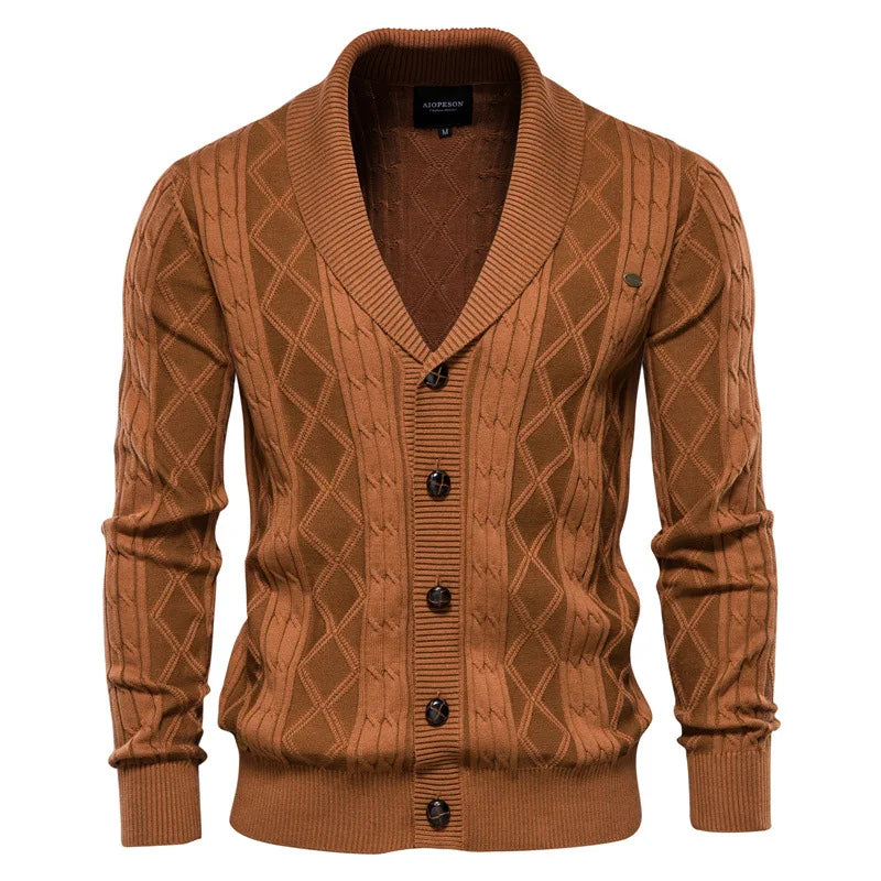Wexford | Shawl-Collar Cable Cardigan