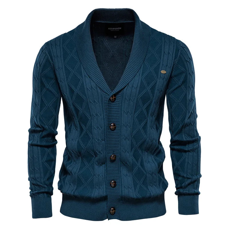 Wexford | Shawl-Collar Cable Cardigan
