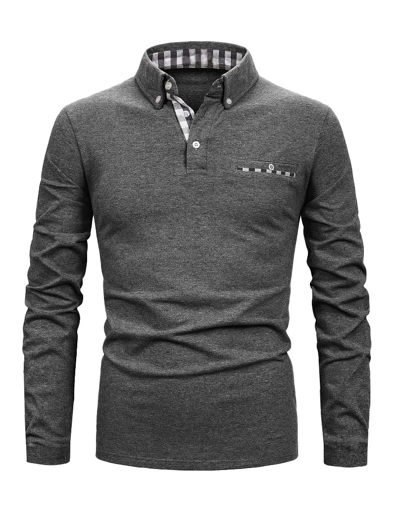 Bramwell | Smart Long-Sleeve Polo Shirt