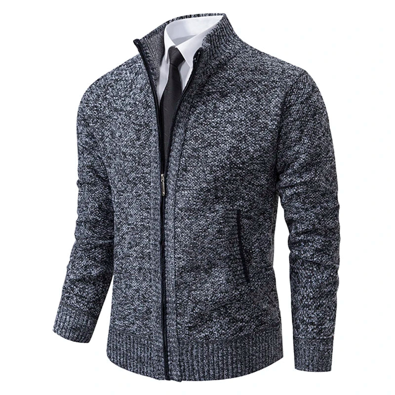 Kingsley | Textured Zip Cardigan