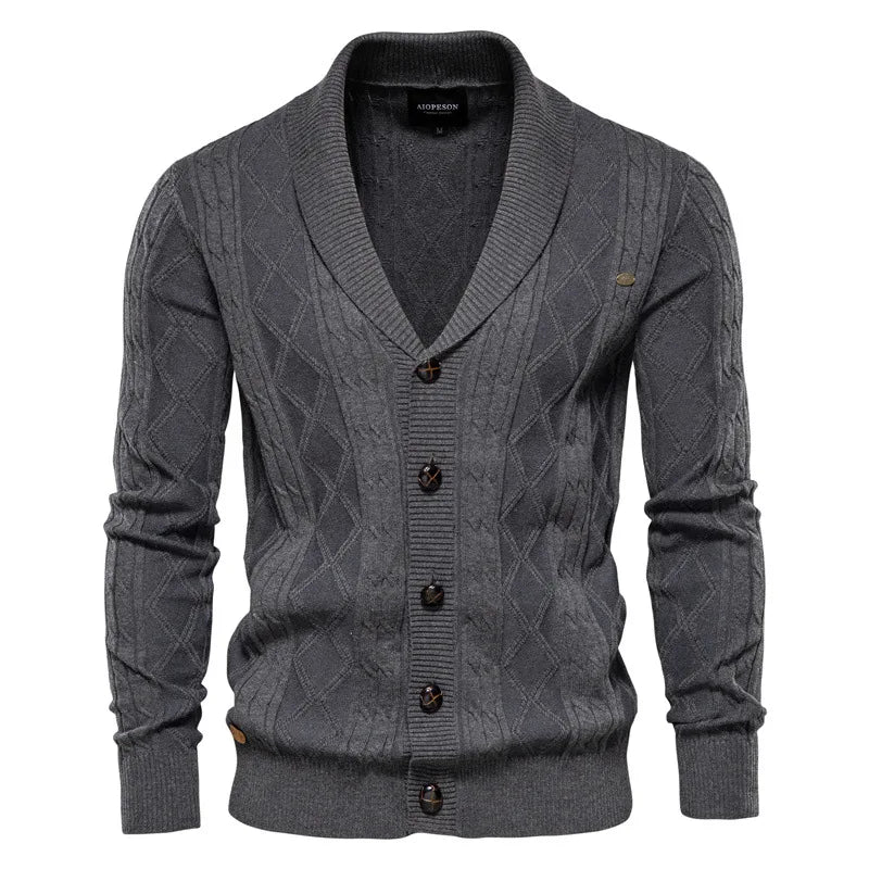 Wexford | Shawl-Collar Cable Cardigan