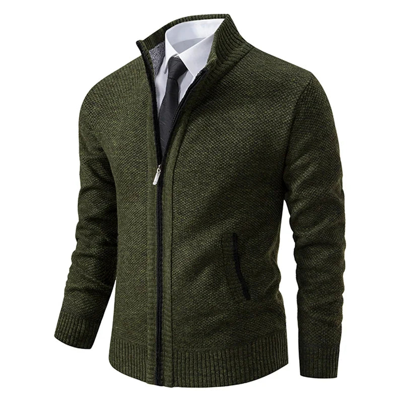 Kingsley | Textured Zip Cardigan