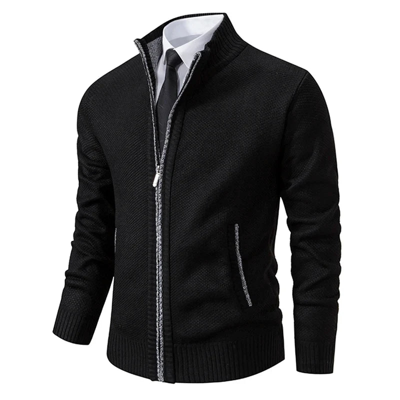 Kingsley | Textured Zip Cardigan