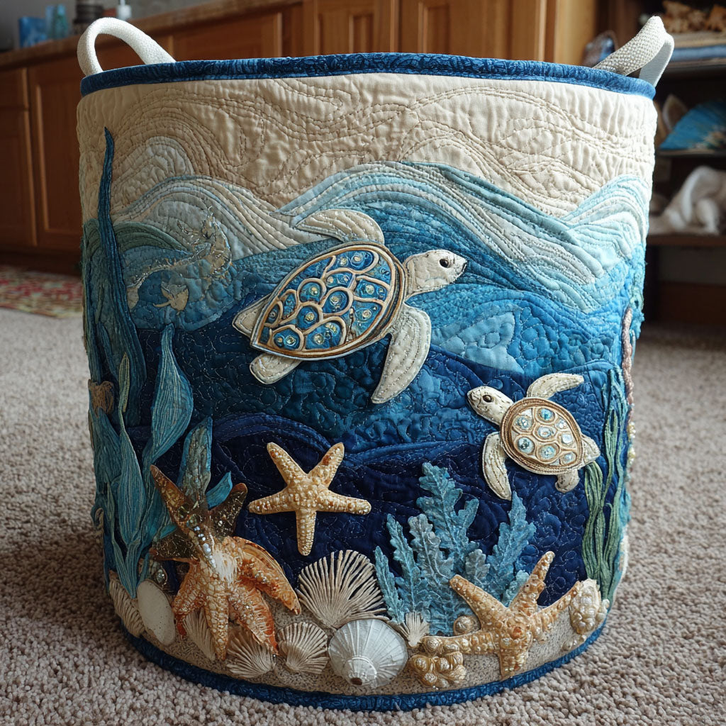 Turtle Quilted | Handmade Basket