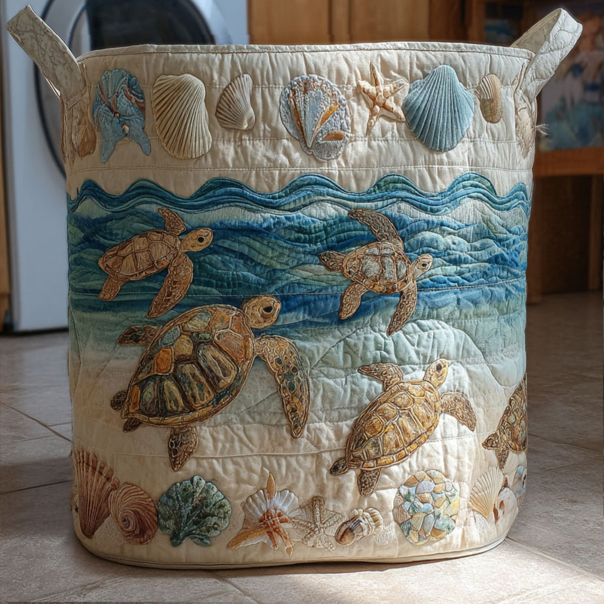 Turtle Quilted | Handmade Basket