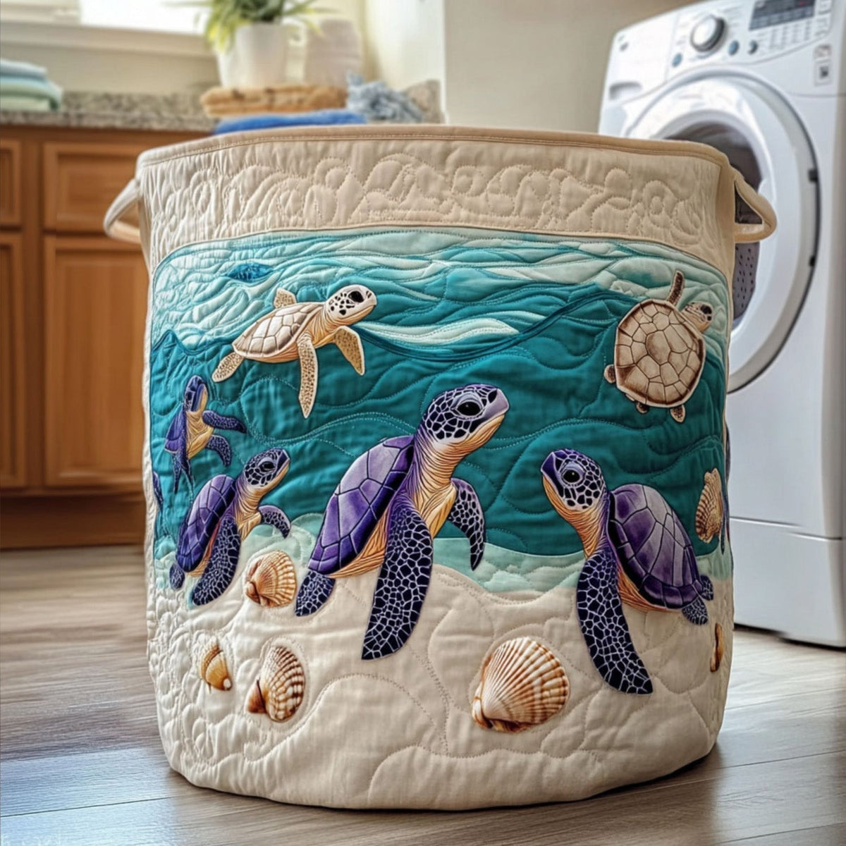 Turtle Quilted | Handmade Basket
