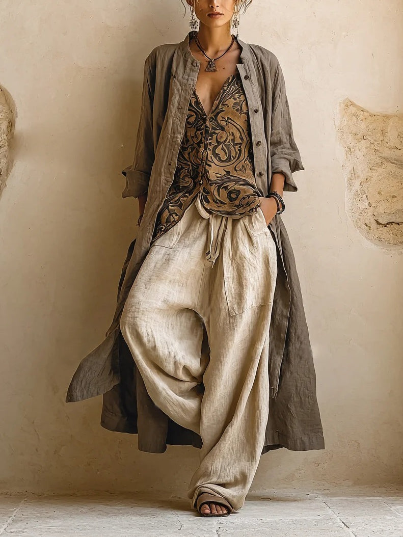 Ensemble Patricia | three pieces made of cotton and linen