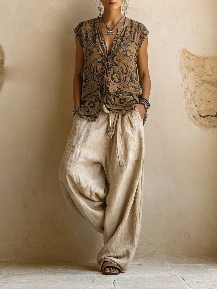 Ensemble Patricia | three pieces made of cotton and linen