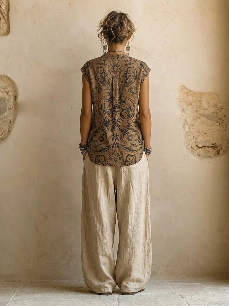 Ensemble Patricia | three pieces made of cotton and linen
