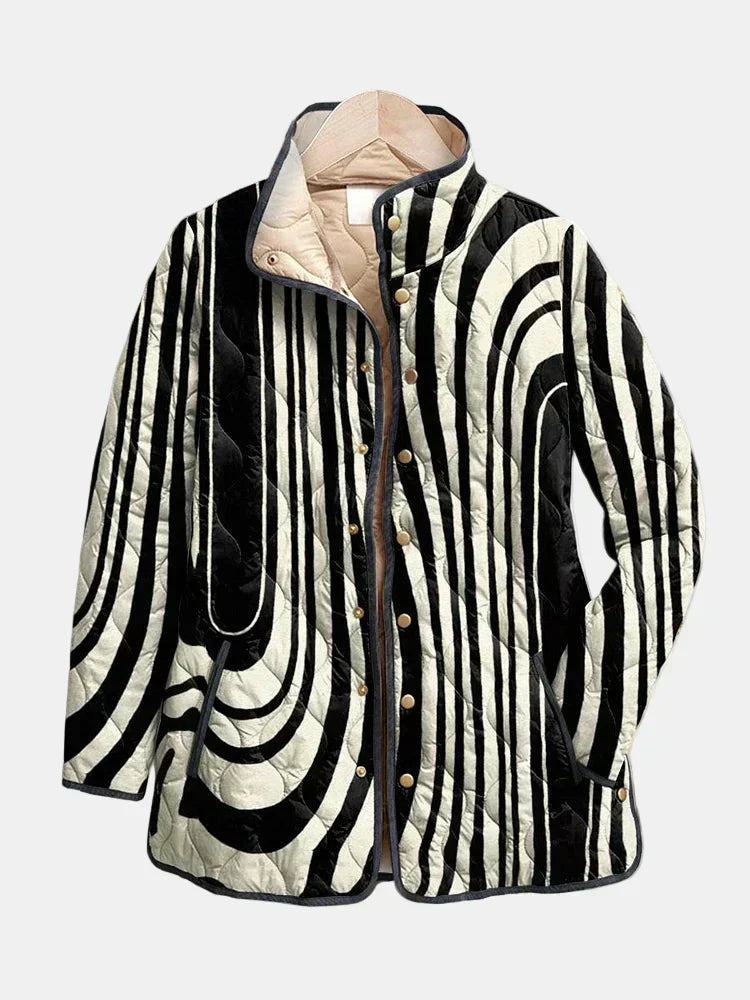 MERRITT | Sylvie Zebra Graphic Quilted Jacket