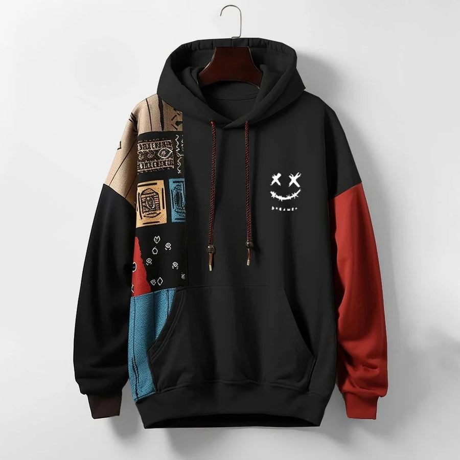 Mason | Contrast Patchwork Hoodie