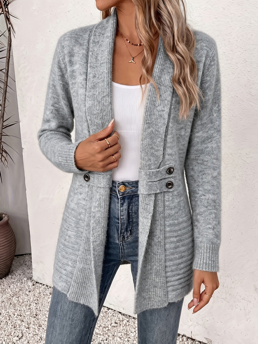 Merritt | Elegant Ladies Cardigan - Open Front & Fitted Waist