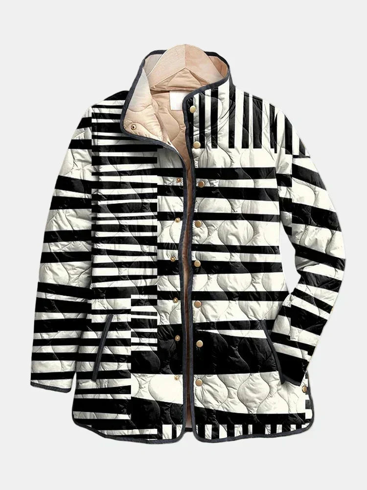 MERRITT | Quilted Jacket Graphic Stripes Véronique