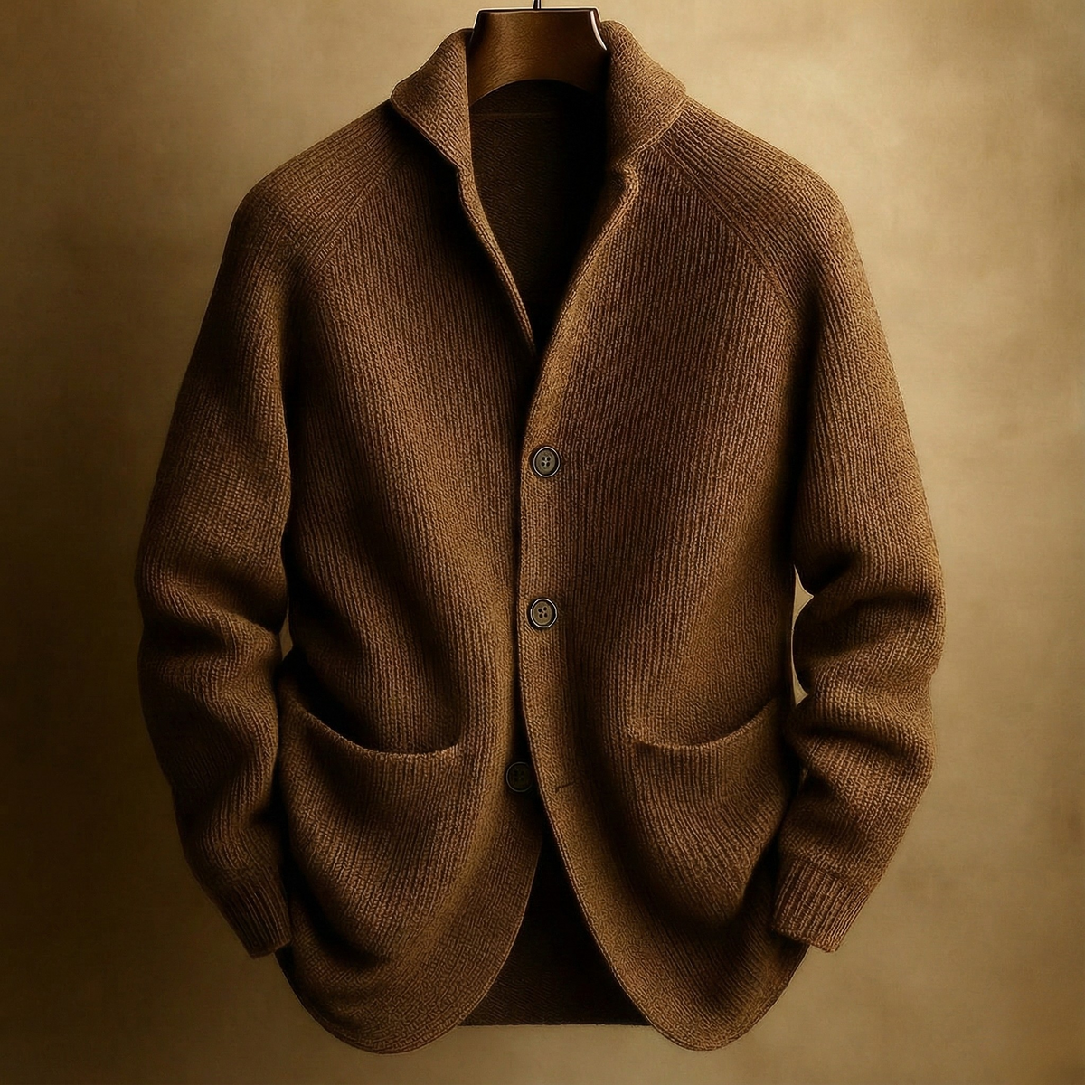 Silvoro - Ribbed Wool Cardigan For Men