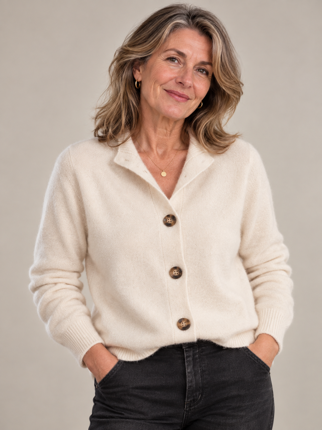 Sofia | Soft Button-Front Cardigan