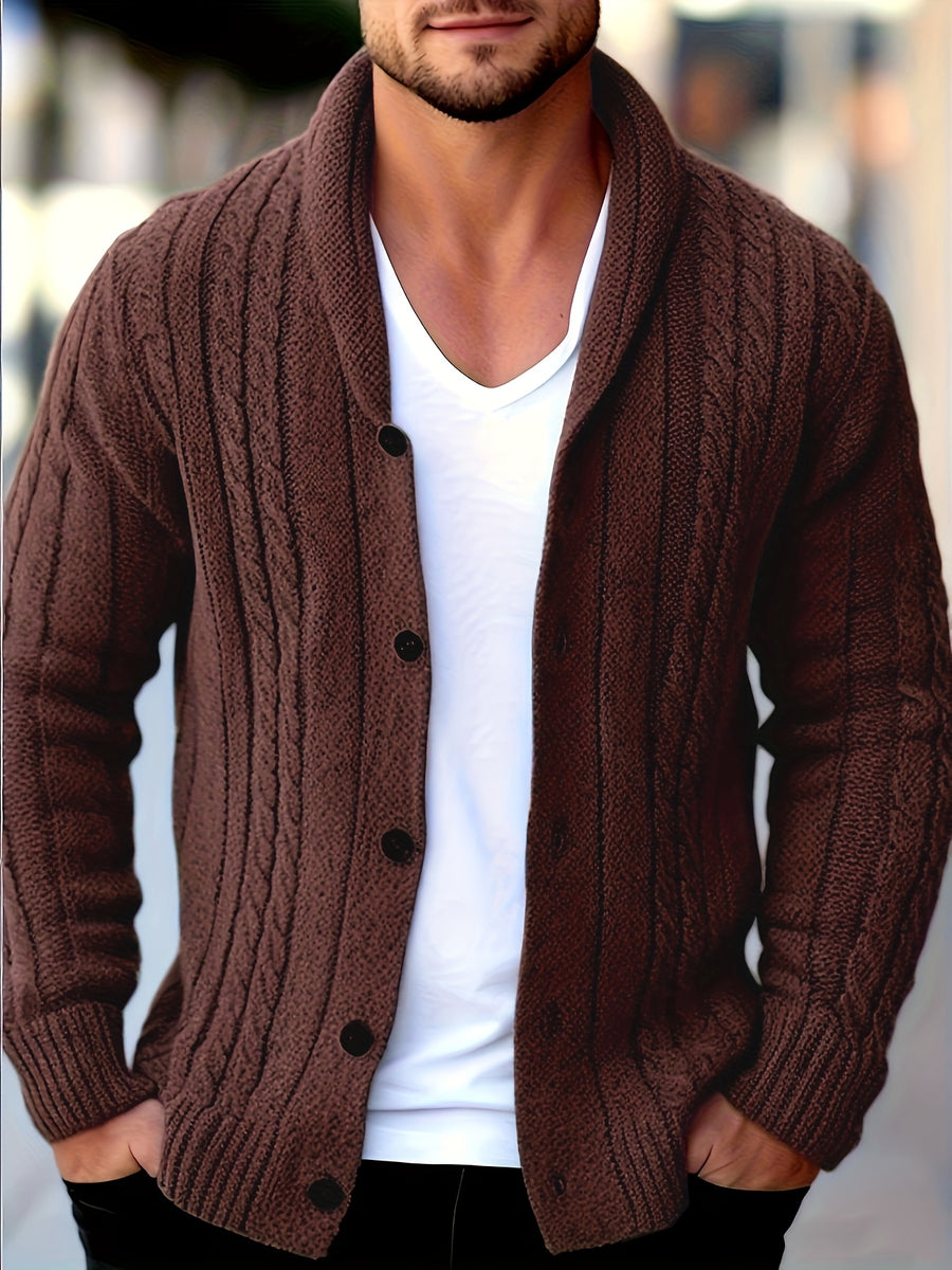 Pembroke | Cable-Knit Button Cardigan