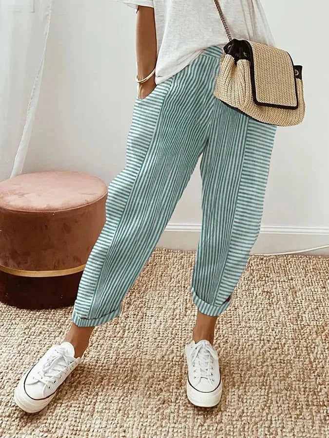 Sylvia | Striped Trousers