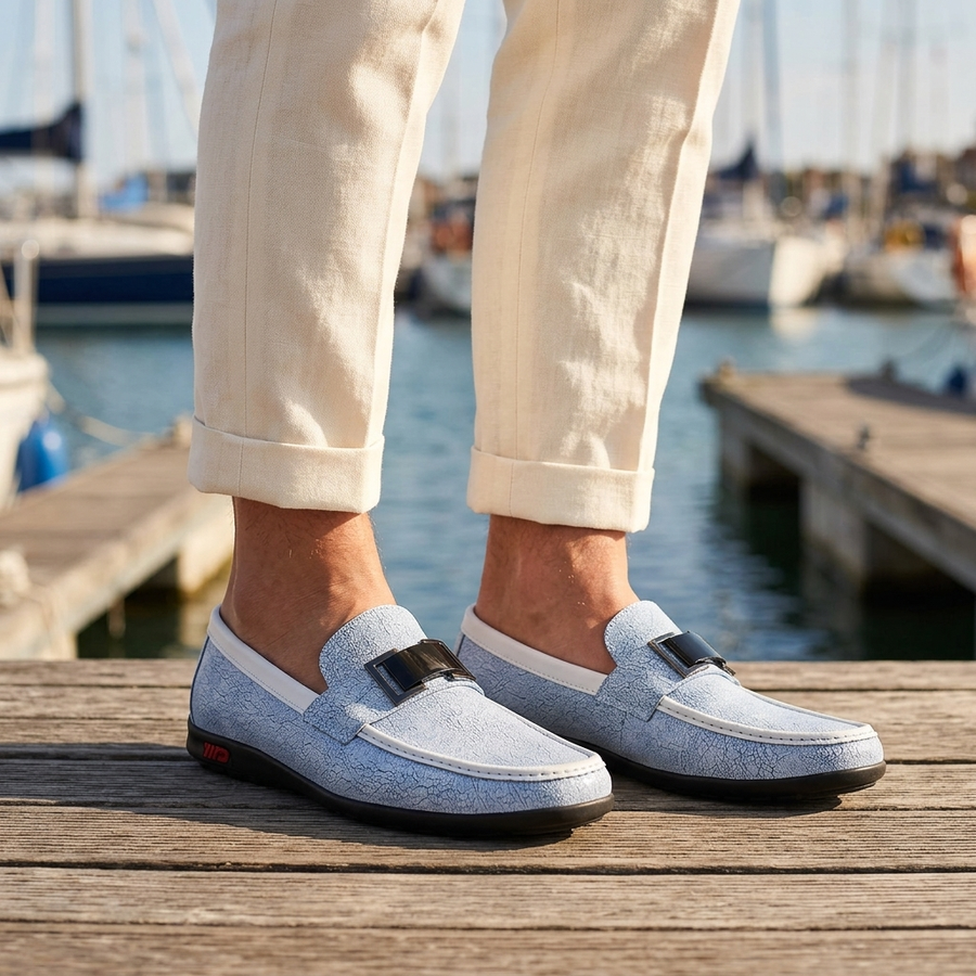 MIDHURST BUCKLE SLIP-ON SHOES