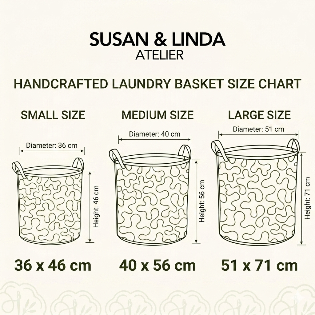 Spring Meadow | Handcrafted Laundry Basket