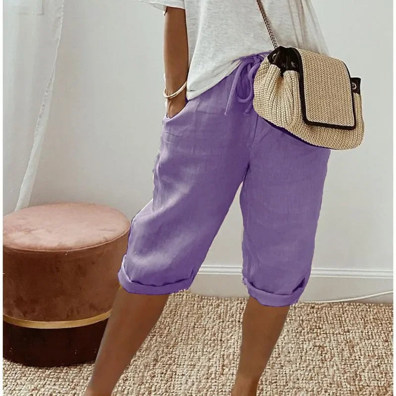 Daisy | Linen Full Shorts