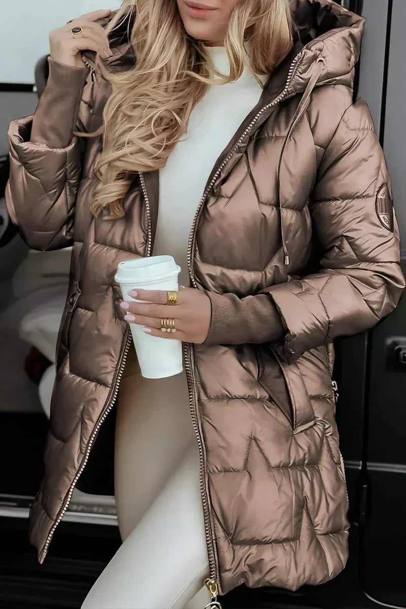 Mila | Flattering Hooded Padded Coat