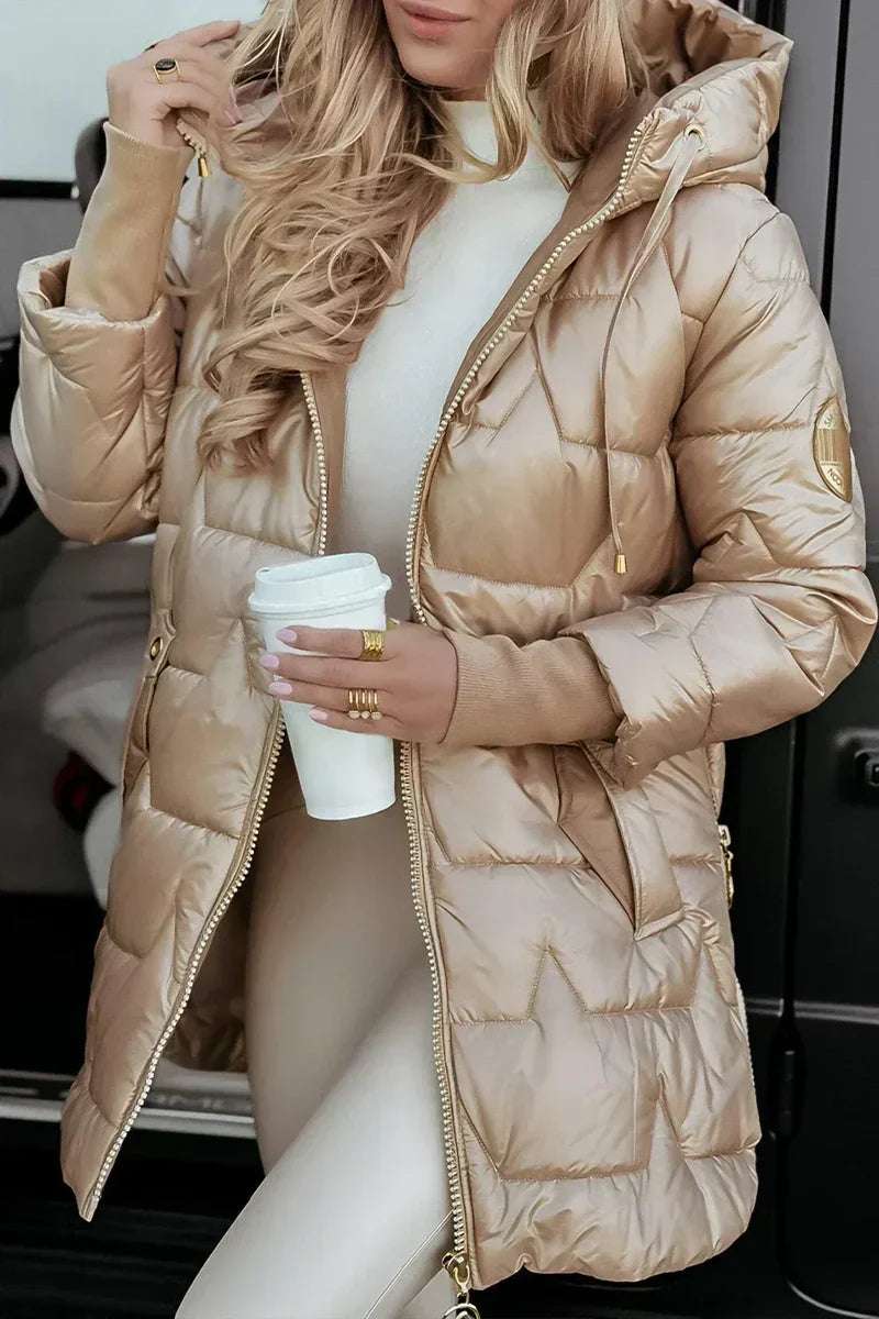 Mila | Flattering Hooded Padded Coat