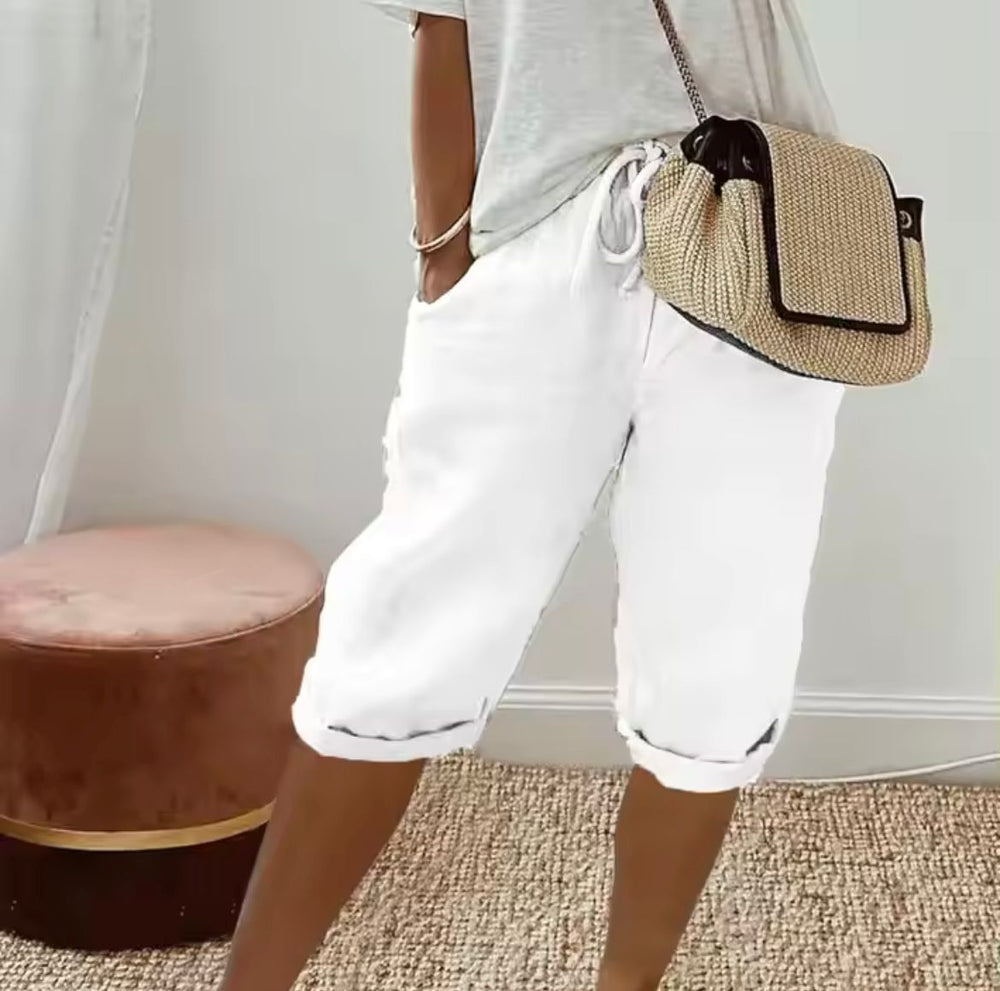Daisy | Linen Full Shorts