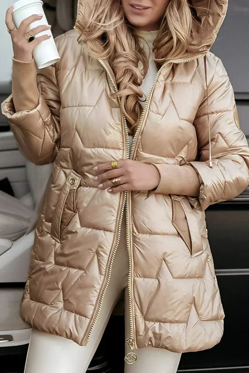 Mila | Flattering Hooded Padded Coat