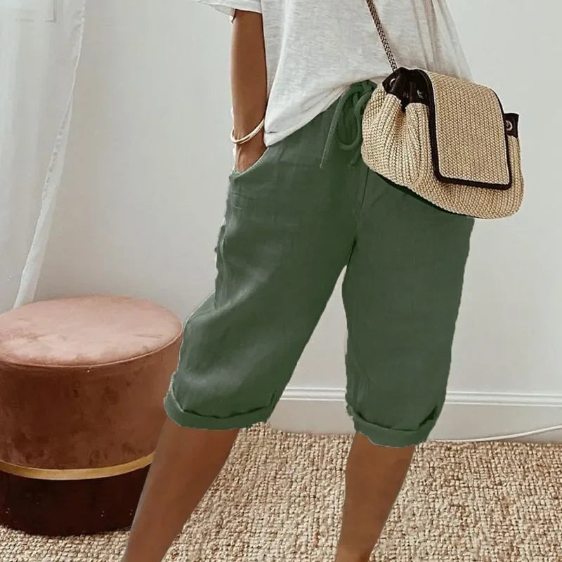 Daisy | Linen Full Shorts