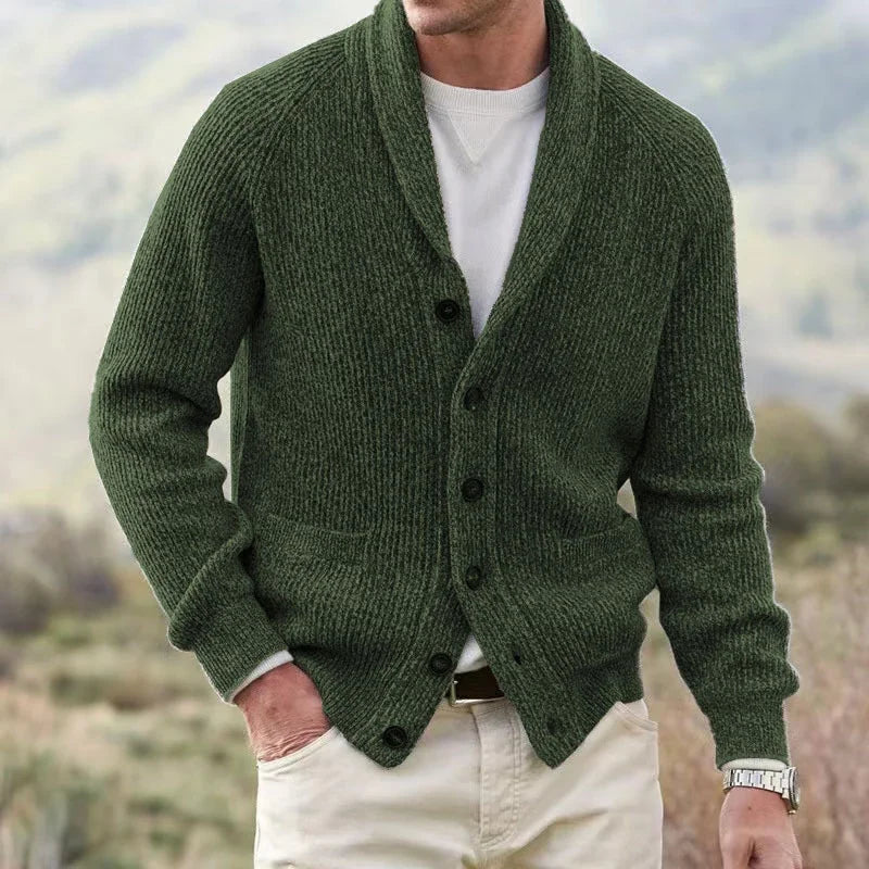 JERALD Classic Lapel Cardigan