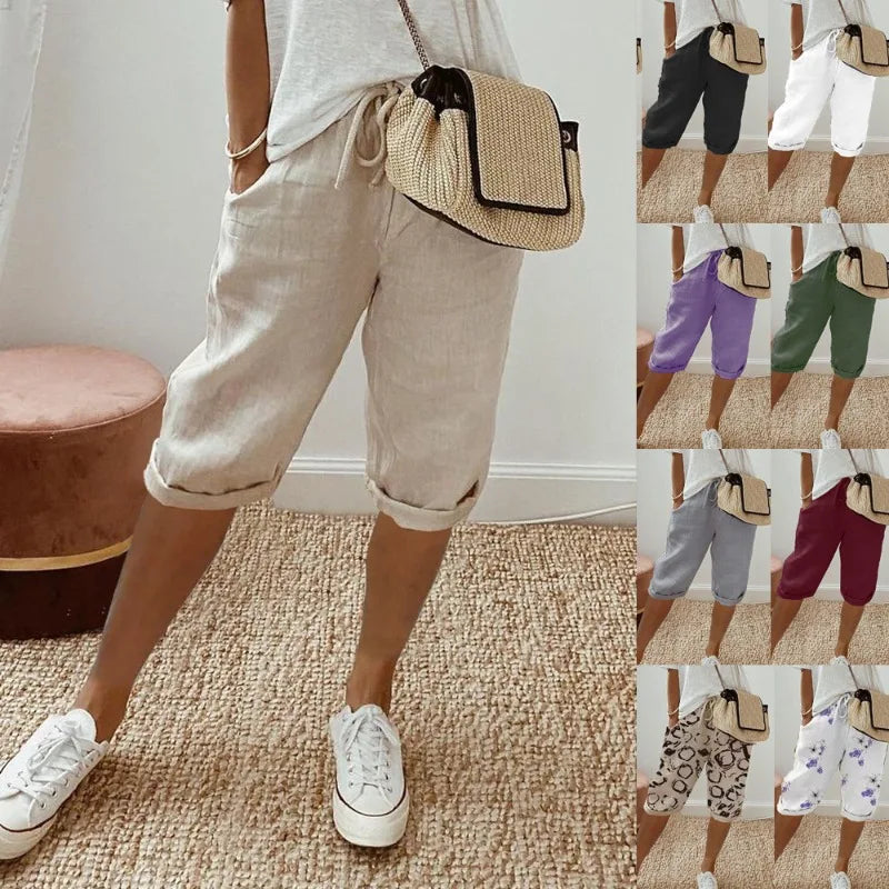 Daisy | Linen Full Shorts