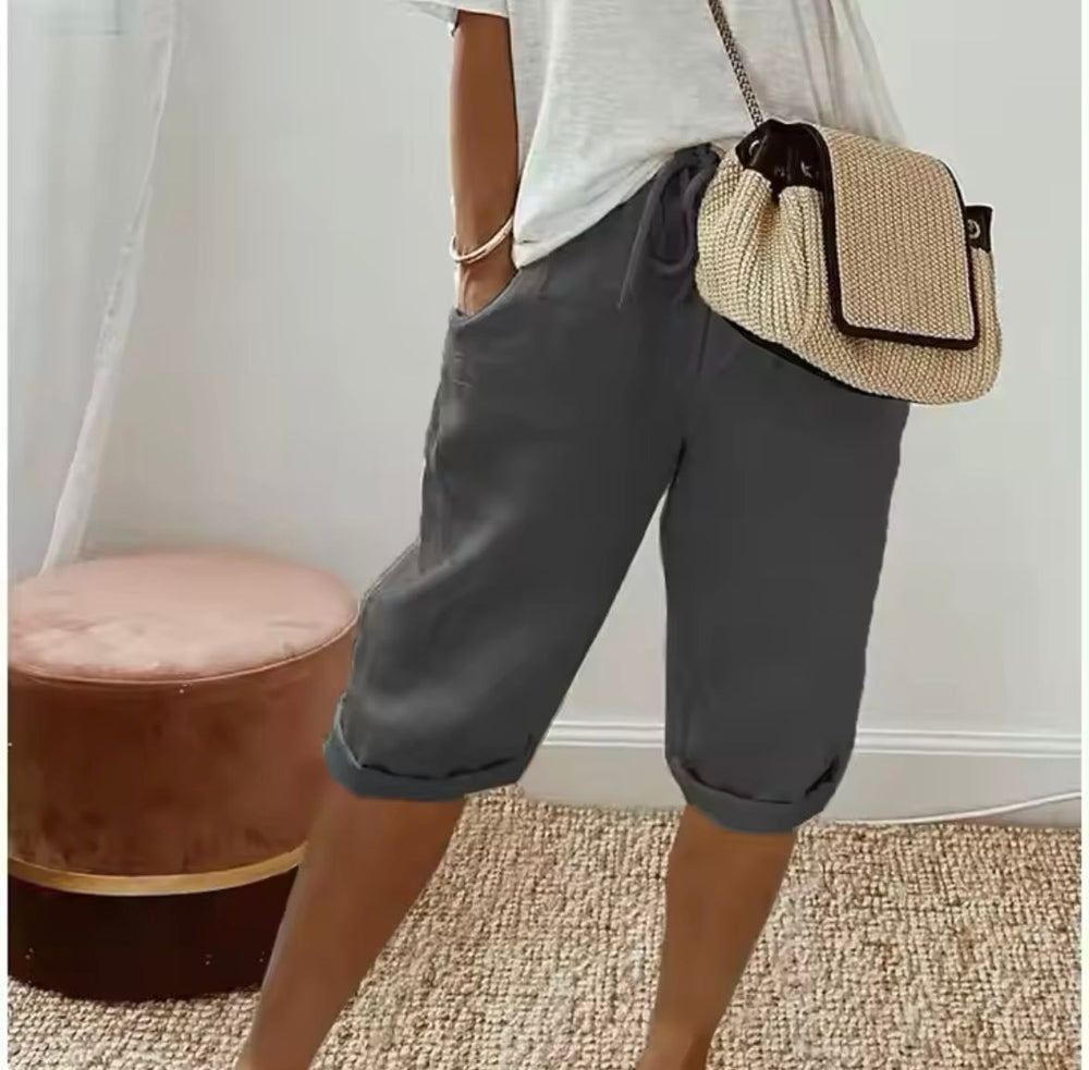 Daisy | Linen Full Shorts