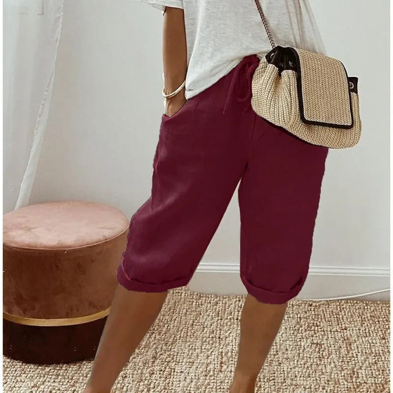 Daisy | Linen Full Shorts