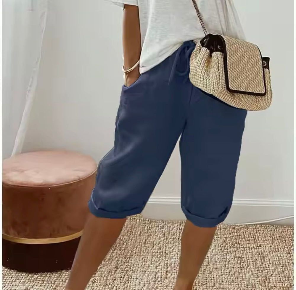 Daisy | Linen Full Shorts