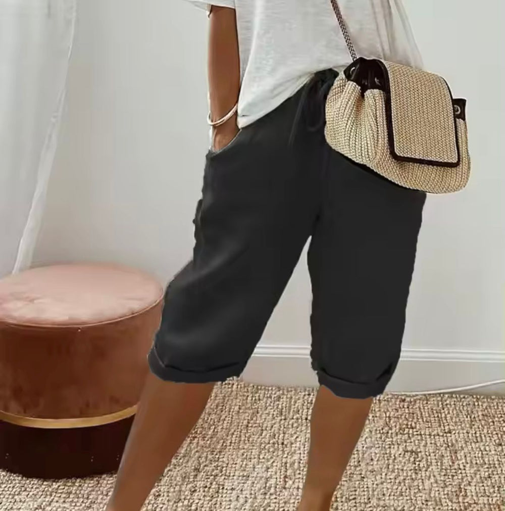 Daisy | Linen Full Shorts