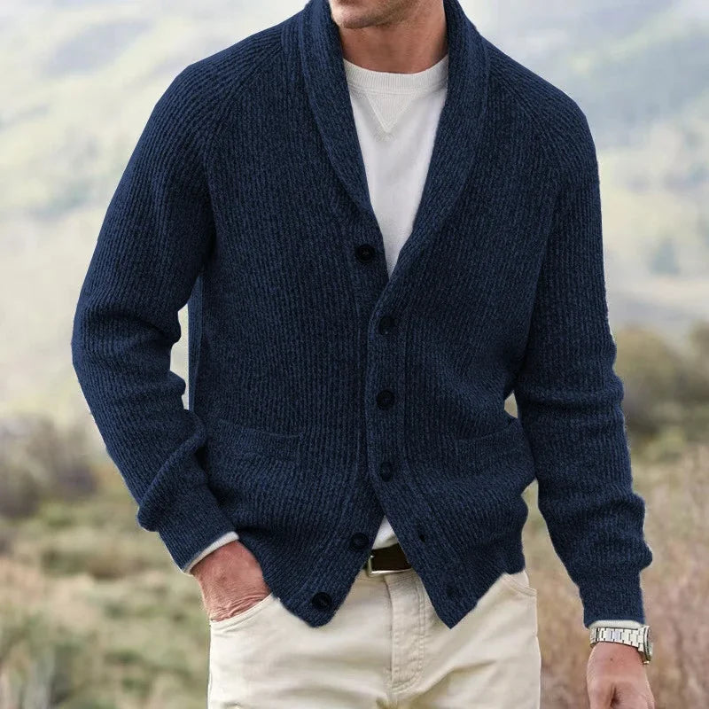 JERALD Classic Lapel Cardigan