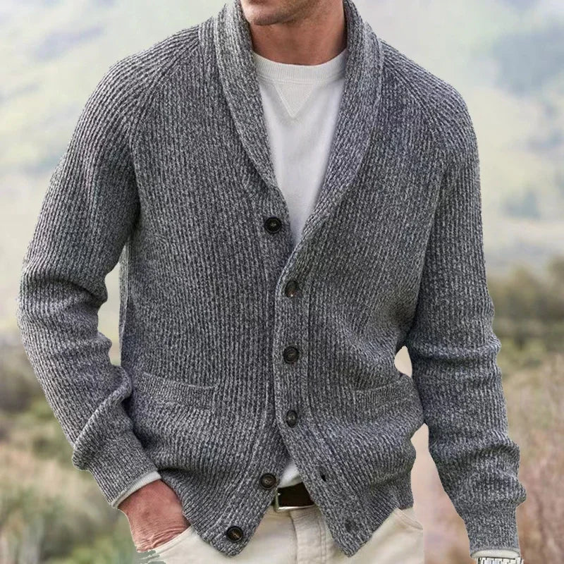 JERALD Classic Lapel Cardigan