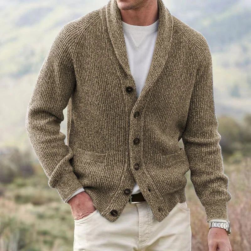 JERALD Classic Lapel Cardigan