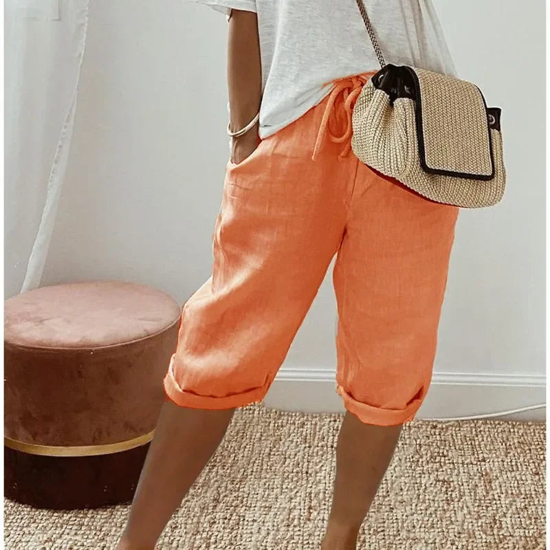 Daisy | Linen Full Shorts