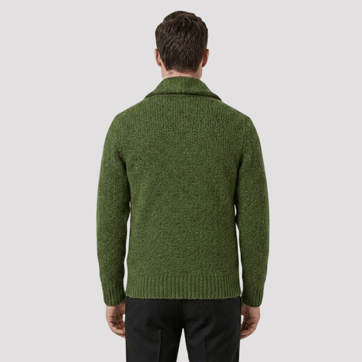 Men's Shawl Collar Wool Cardigan | The Hexham
