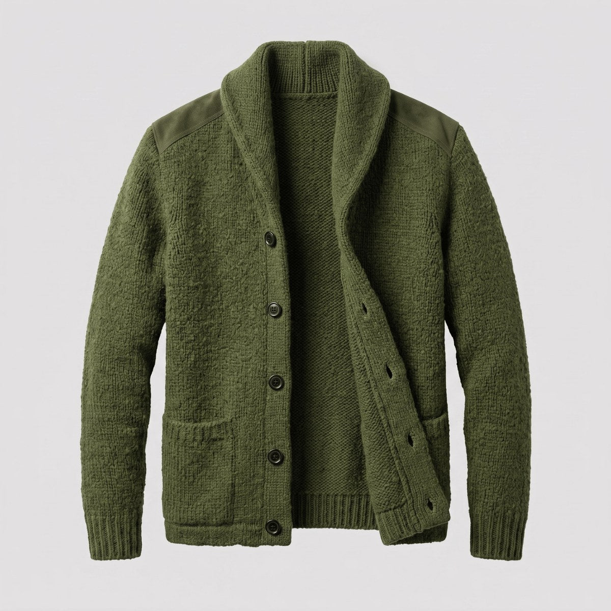 Men's Shawl Collar Wool Cardigan | The Hexham