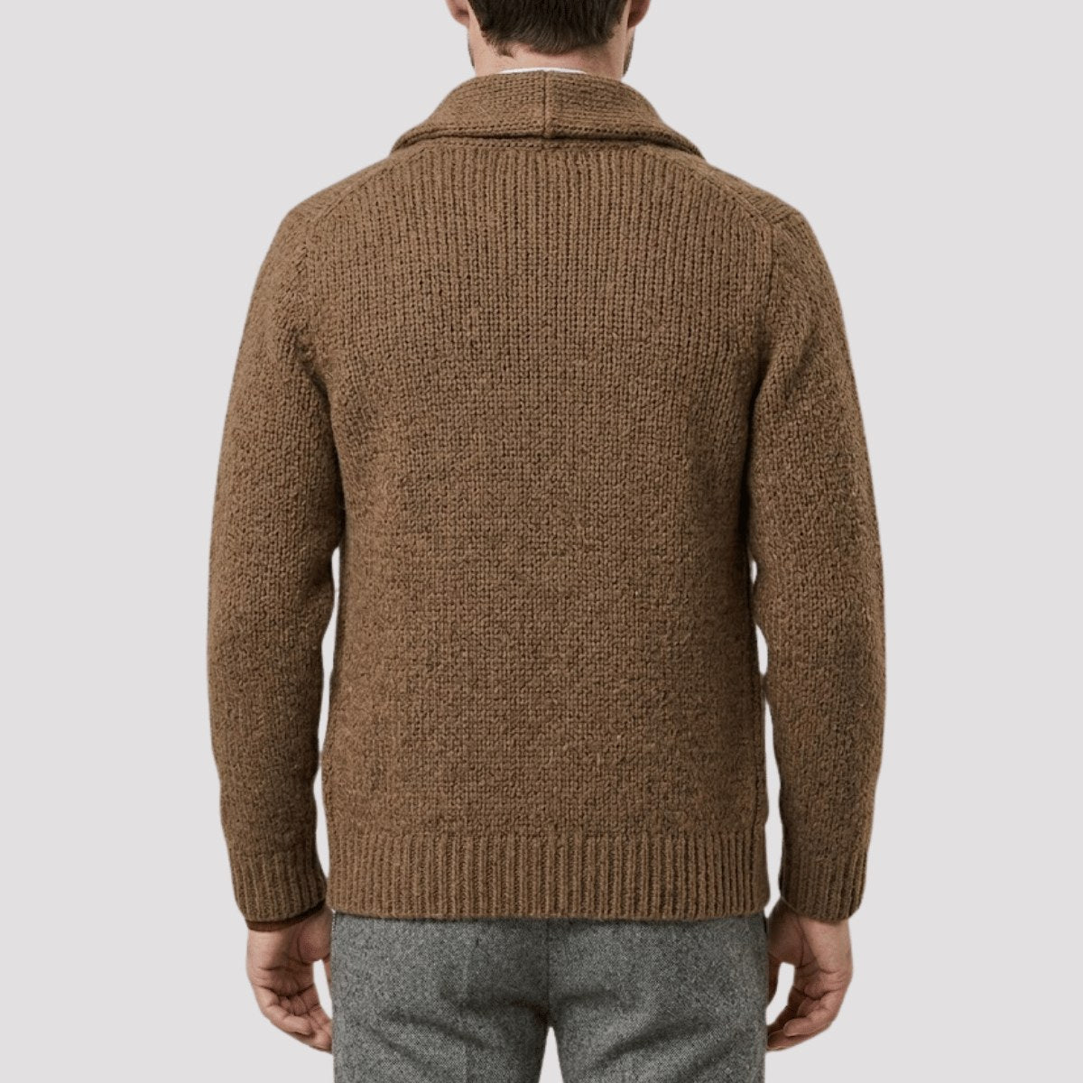 Men's Shawl Collar Wool Cardigan | The Hexham