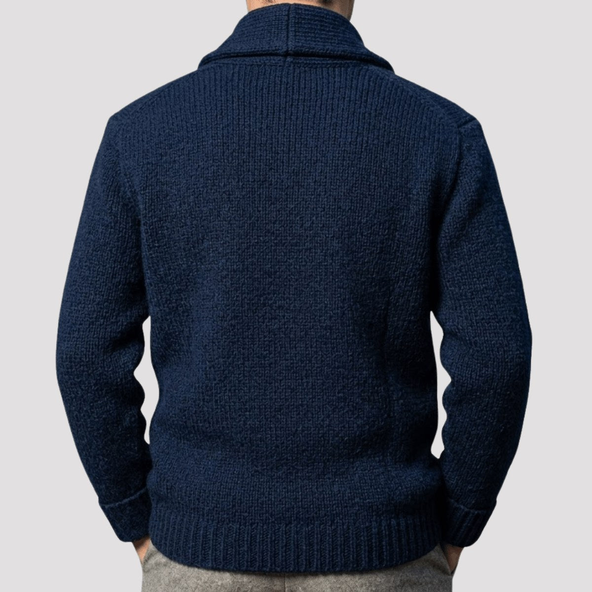 Men's Shawl Collar Wool Cardigan | The Hexham
